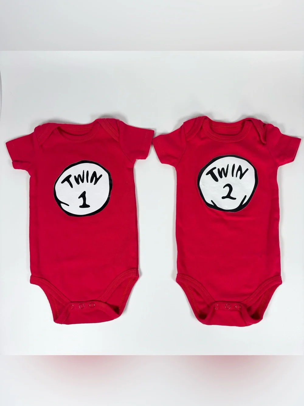 3 Sets of Matching Baby Graphic Onesies Twin 1 2 Disney Sesame Street 0–3 Months
